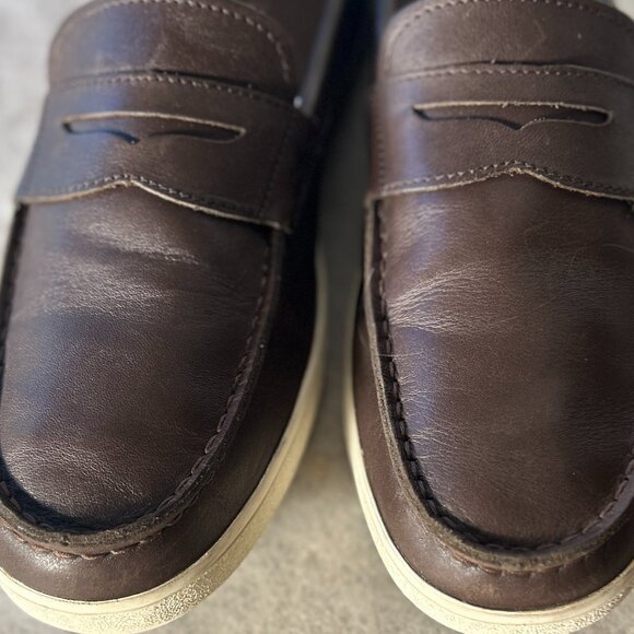 Cole Haan SZ 12 Hyannis Brown Leather Loafer / Sneaker Wardrobe Staple Preppy - Picture 9 of 9
